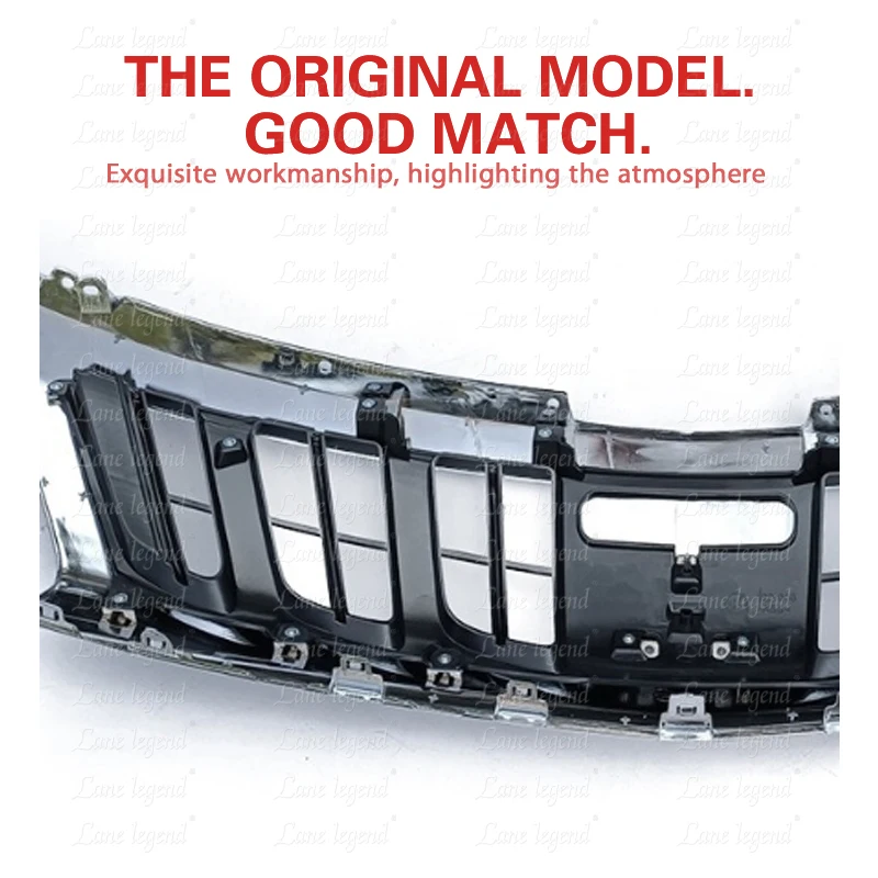 Pickup Accessories Modified ABS Grille For Mitsubishi L200 TRITON 2015-2018 Car Racing Grills Cover Front Hood Bumper Grill