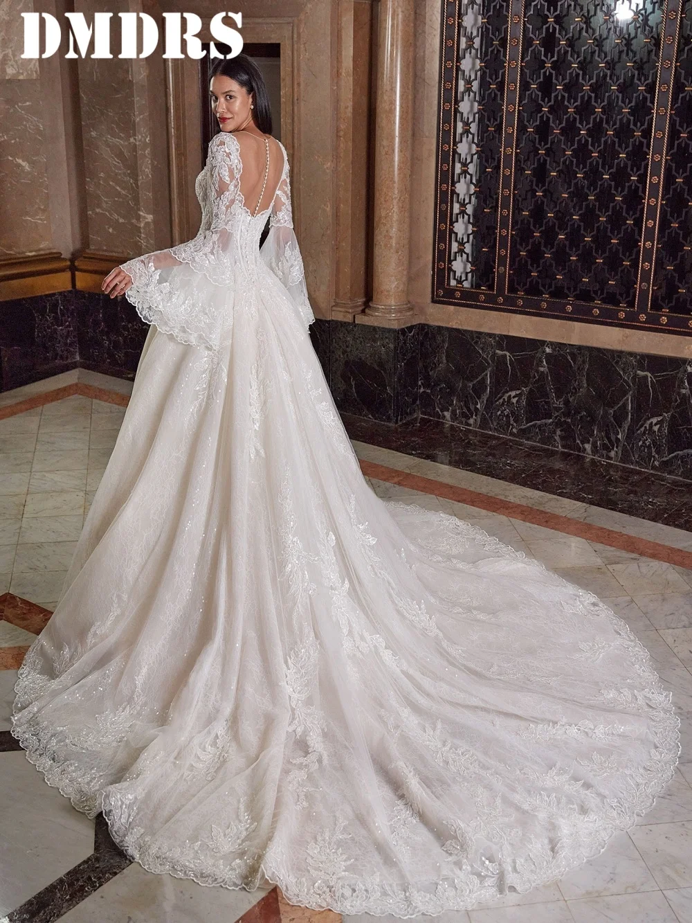 Find the Perfect Wedding Party Dress in Bangladesh: A Real Bride's Honest  Review of the DMDRS Elegant Deep V-Neck Gown