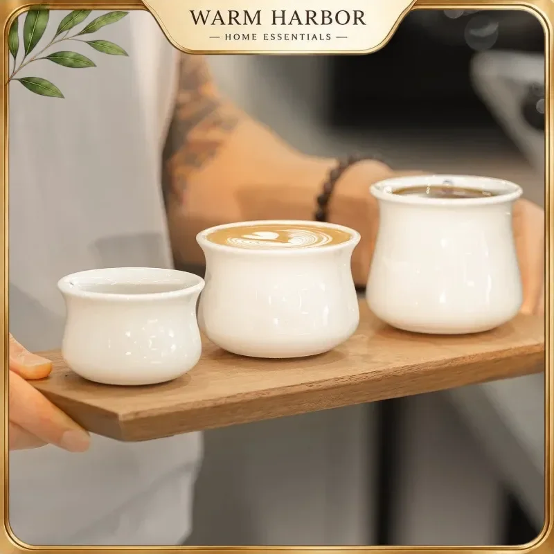 Timemore X 2 Piece Set Ceramic Espresso Tasting Cups Hand Brew Milk Coffee Cups Home Cafe Professional Barista Lovers Tool Gift
