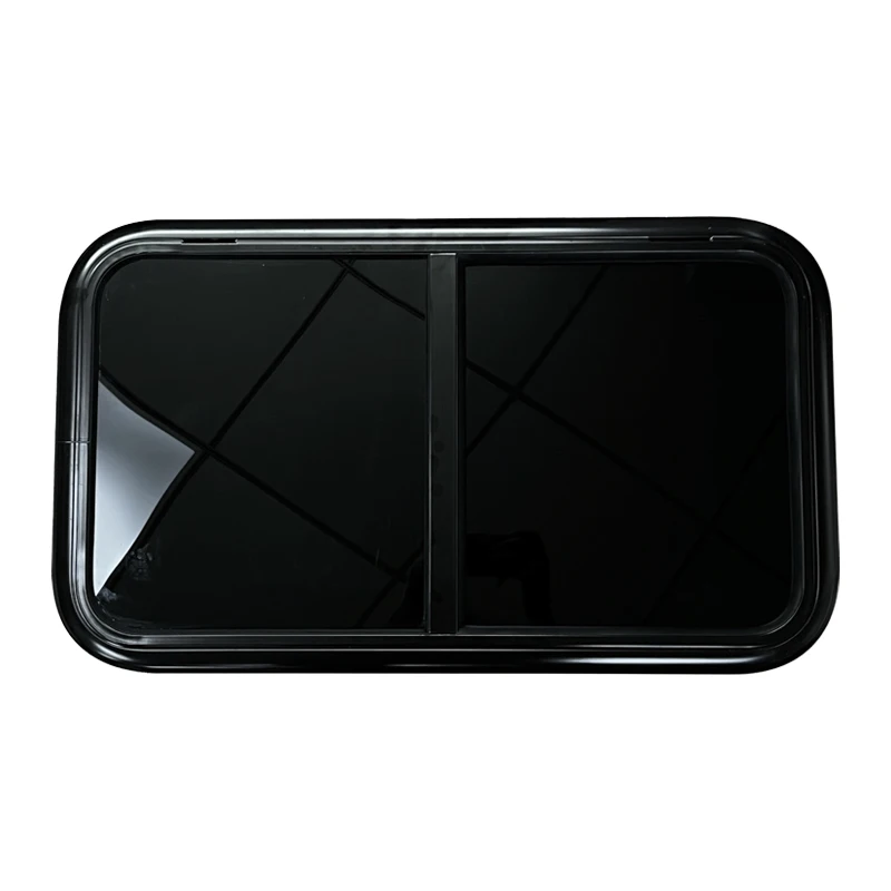 500*300mm RV Side Window Caravan Round Angle Single Layer Acrylic Sliding Window for Camper Van Motorhome