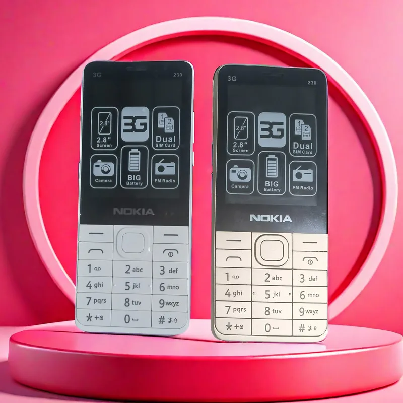 3G Dual-Mode Old Mobile Phone, Brand New, Original 230, Keypad, Student Network Function, Spare Phone, Free LifeWarranty