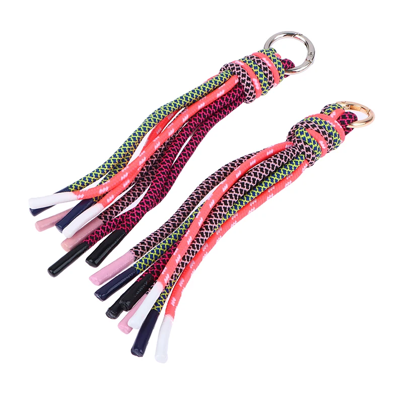 1PCS New Anti-theft Keychain Luxury Brand Tassel Female Bag Decoration Fashion Bag Accessories High-quality Hardware