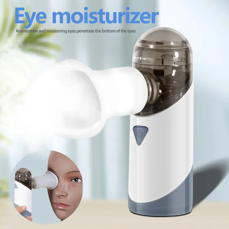 Handheld Nano Mist Eye Massager for Dry Eye Relief & Beauty Care  Portable Atomizer with Saline Spray & Travel-Friendly Design