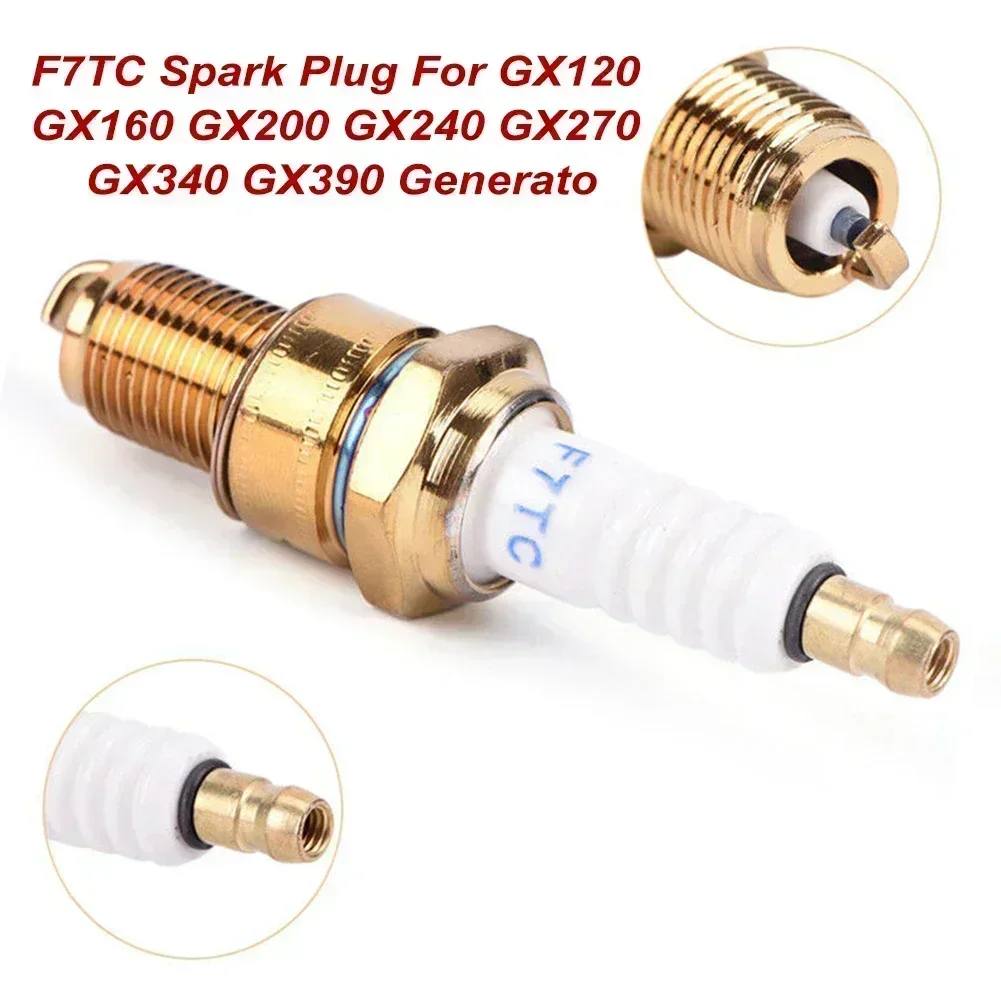 F7TC Plug For GX120 GX200 GX240 GX270 GX340 GX390 Generator 168F/168FA/168FB Engines Generator Accessories