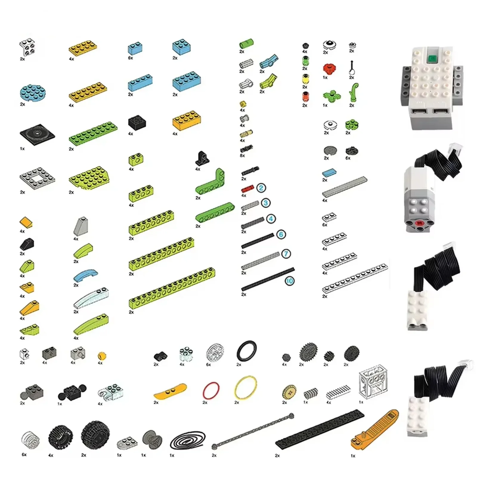 We-do2.0 호환 레고 교육용 빌딩 블록 키트(280개 및 센서 포함)