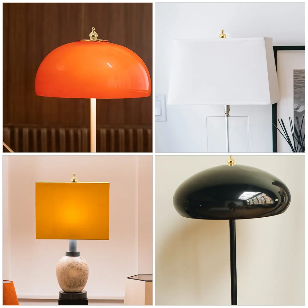 8 Stück Lampen-Endstück-Schraubverschlüsse M10 x 1 Krone, dekorative Knöpfe für Lampenschirm, Bettpfosten-Endstücke, Beleuchtung, Reparaturteile