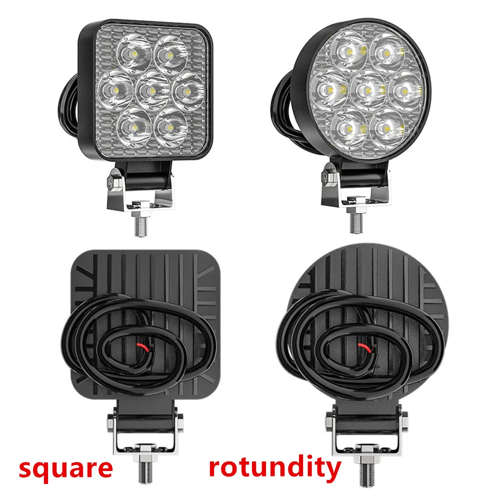 12-24 فولت العالمي ضوء العمل LED صغير الطرق الوعرة شاحنة القيادة 21 واط مصباح قيادة دراجة نارية جيب الأضواء 6500 كيلو في الهواء الطلق بقعة ضوء