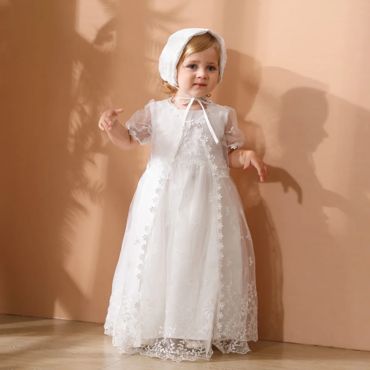 Newborn Christening Gown Baby Party Christmas Clothes 1 Year Girl Baby Birthday Dress