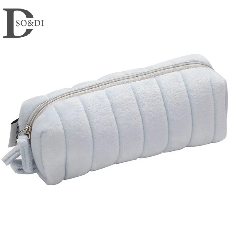 겨울 구름 연필 케이스, 학용품, 부드러운 연필 케이스, 귀여운 문구 연필 파우치