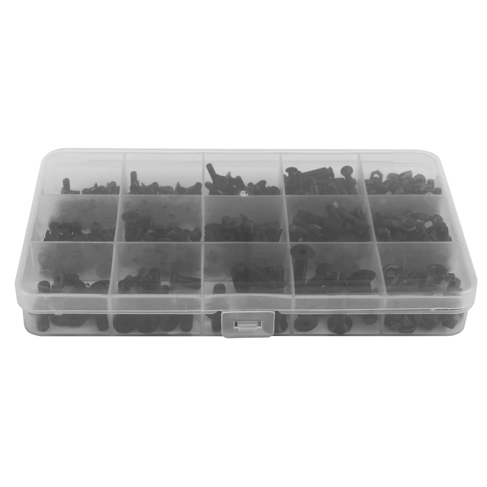 

A50I 460Pcs M3 M5 Alloy Steel Countersunk Flat Head Hex Socket Cap Screws Nuts Set Assortment Kit Precise Metric Bolts Nuts S