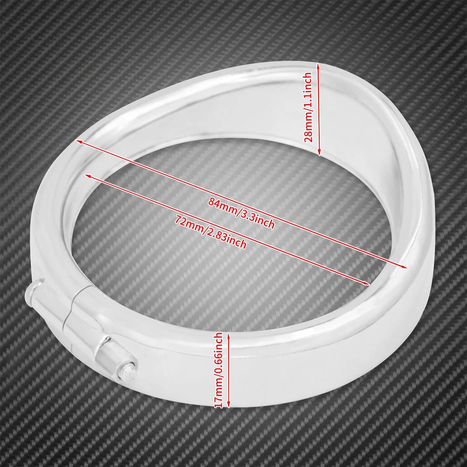 Motorcycle Bezel Visor Style Turn Signal Light Lamp Trim Ring With Rubber Rings For Harley Touring Softail FLHR Road King FLST