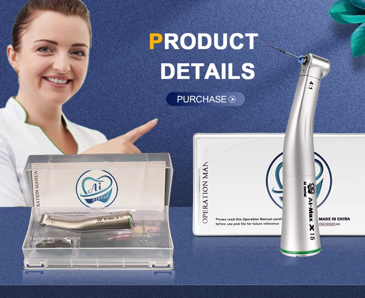 Dental Contra Angle-handpiece 1:5/1:1/4:1/16:1 Low Speed Hand Piece Single Water Spray E-Type Connector Without Fiber Optic