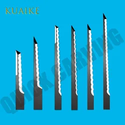 5PCS EVA EPE Lengthening Serrated Blades Carbide Tungsten Machine Cutter for JWEI AOL IECHO AOKE COMELZ RUIZHOU ATOM EMMA