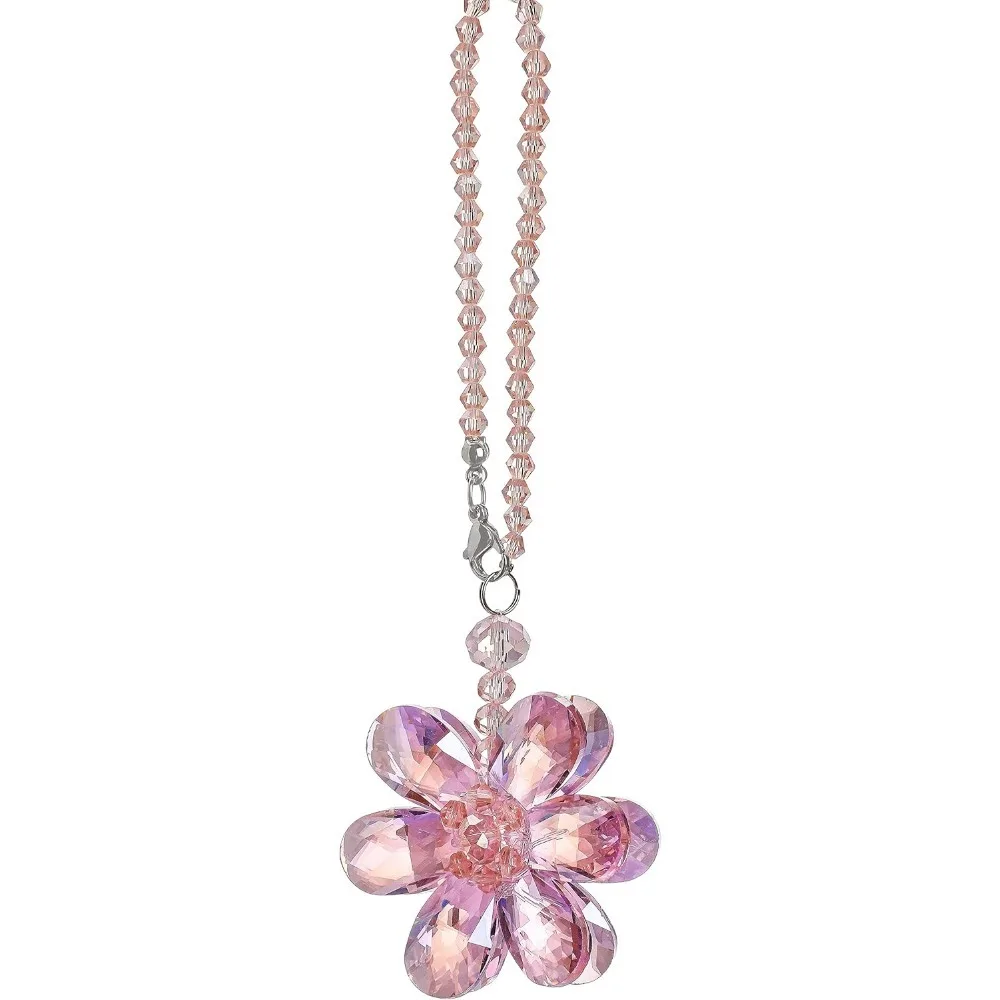 

1piece Crystal Glass Butterfly Car Key Charm Mirror Hanging Ornaments Gift