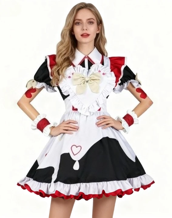 لعبة المحتاجة فتاة جرعة زائدة Kangel أزياء تنكرية جديدة تؤكد بشكل كبير على الرسوم المتحركة التأثيرية المطر Happy Wnd World Maid مجموعة كاملة