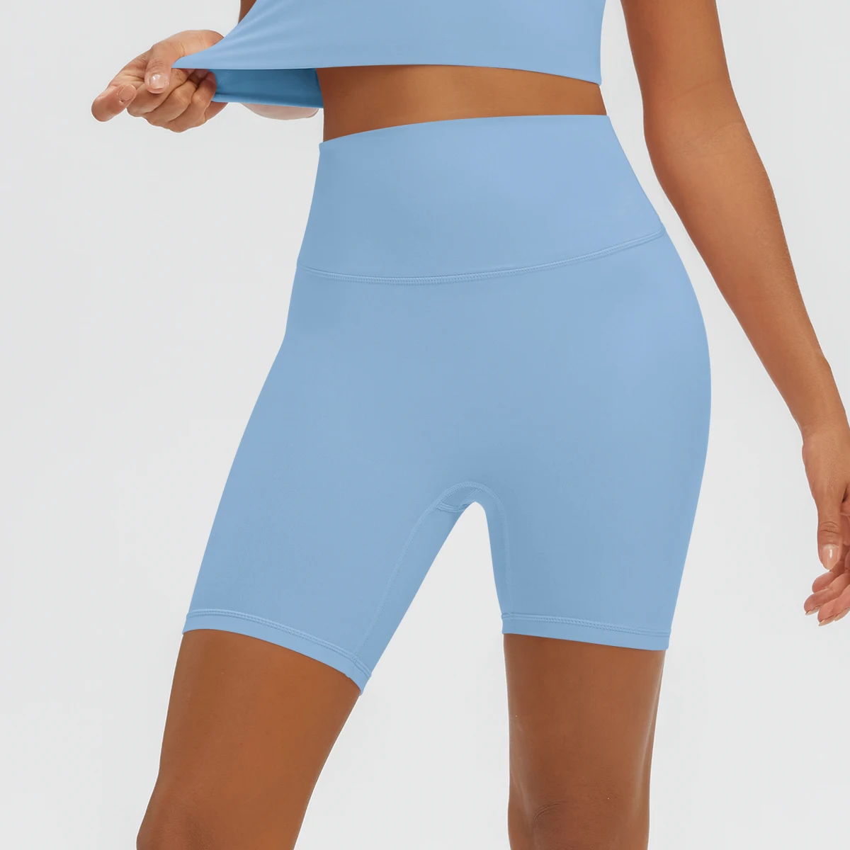 Damen Fitness Yoga Shorts Atmungsaktive Hüftformende Schnelltrocknende Sportshorts Sommer Gym Laufshorts mit Push-Up-Effekt für Frauen – Detail 22