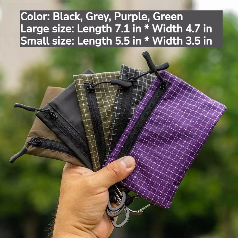 Cartera Táctica Ultraligera, Porta Pasaportes, para Senderismo, Camping, Trekking, Bolsa para Tarjetas, Dinero y Objetos, Bolsa Impermeable