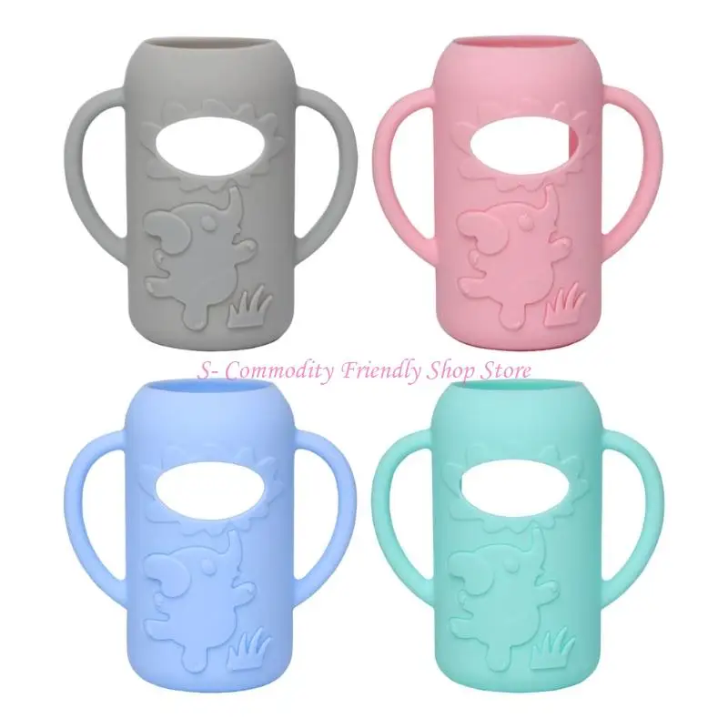 

85AE 4Pcs 120/250ml Glass Baby Feeding Bottle Sleeve Case for Dr. Brown Easy Grip