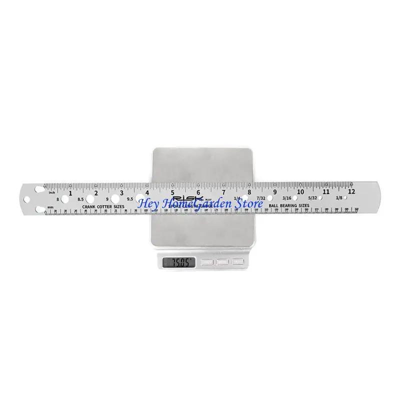 

C63B Портативный велосипед Spoke Ruler Spoke Spoke Spoke Dely Lauge Searuge Tool Двусторонний метрика для велосипеда