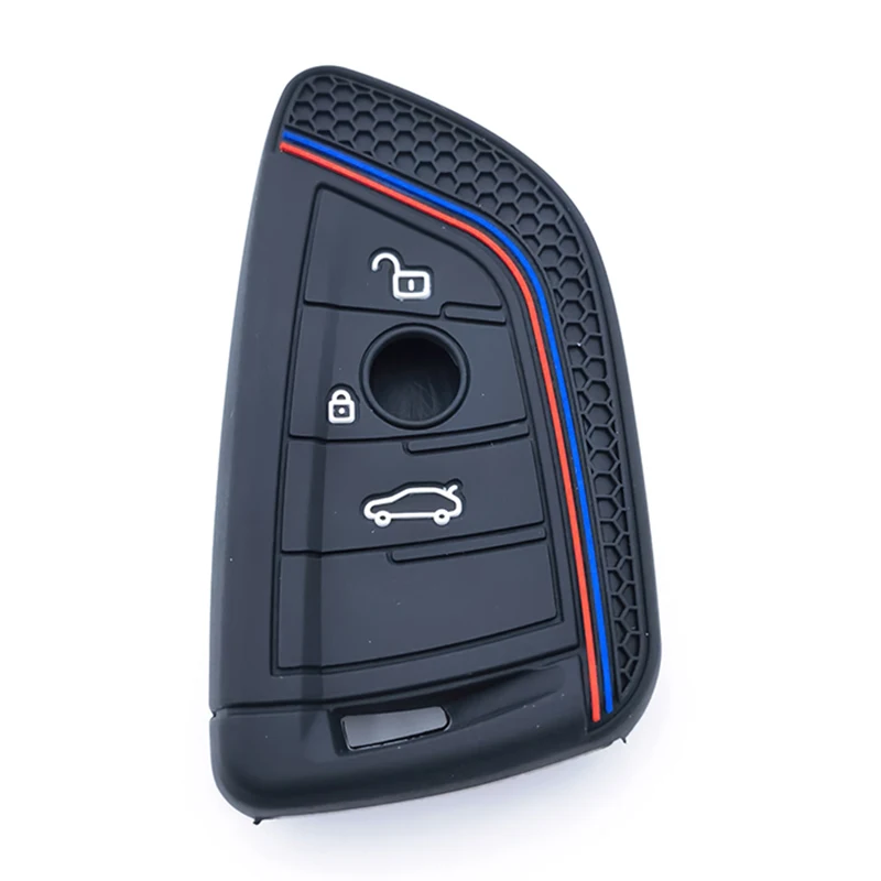 シリコン製リモートカーキーケースカバー BMW F48 F46 F10 F20 F30 X1 X2 X3 X4 X5 X6 Z4 1 2 3 4 5 6 7シリーズ 7 ウォレットカーアクセサリー