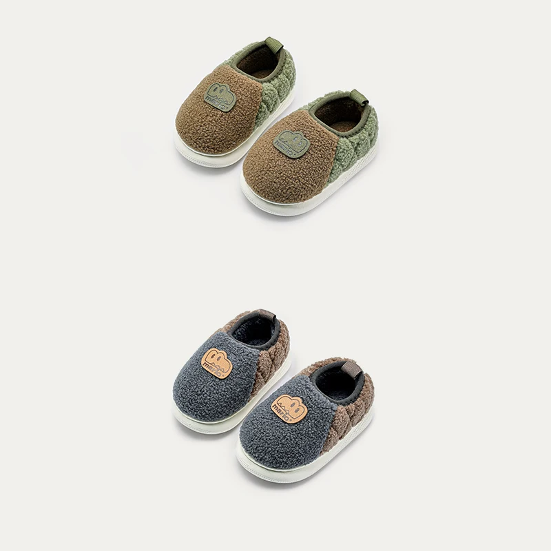 

Веселая зимняя детская хлопковая обувь Mario для дома и улицы, детская хлопковая обувь