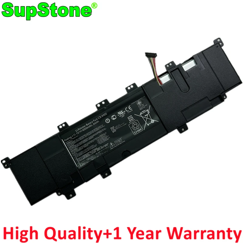 SupStone C31-X402 Laptop Battery For Asus VivoBook S300 S300CA S400 S400C S400CA S400E X402C F402C AR5B225