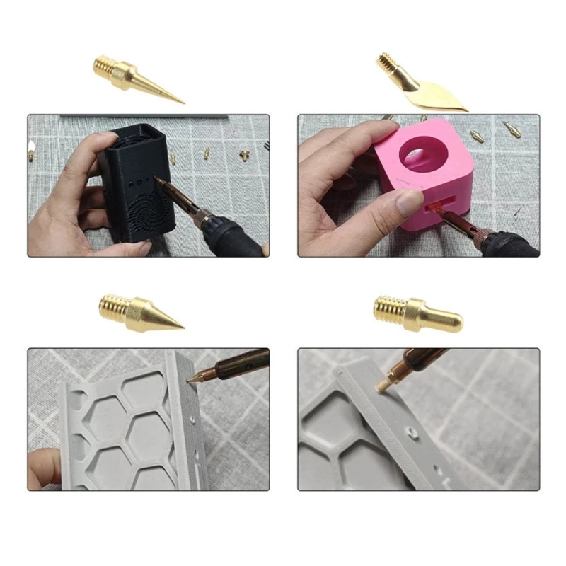 Soldering Iron Tip 3D Printing Modify Finishing Tool Brass Thread Embedded