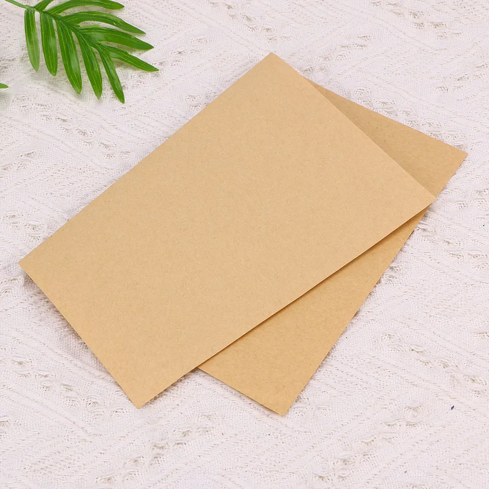 100Sheets A3 Kraft Paper Retro Brown Solid Color for Printing Wrapping Craft DIY Packing Projects A3 Kraft Paper