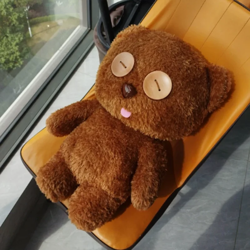 Urocza lalka Tim Brown Bear, torebka, plecak, poduszka, kolekcjonerski prezent, dekoracja na sofę, lalka bardzo duża 80 cm, dostępna od ręki.