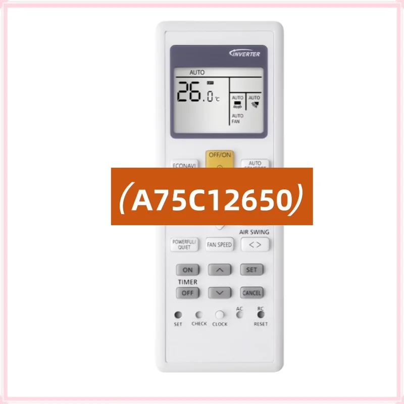 

Sensitive Durable AC Remote Control Compatible with Panasonic National Rasonic Air Conditioner Models A75C00410 A12650 A15970