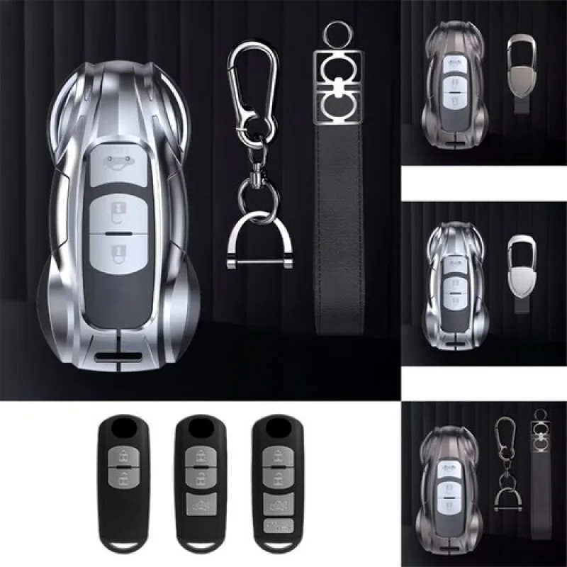 A + Zin سبيكة بولي TPU سيارة مفتاح ذكي فوب غطاء لمازدا 2 3 5 6 CX-3 CX-5 CX-7 CX-9 #1