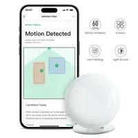 LinknLink 60GHz mmWave Radar WiFi Smart Presence Sensor, eMotion Max , IR Blaster, Light Sensor, Motion2MQTT , Works with Alexa