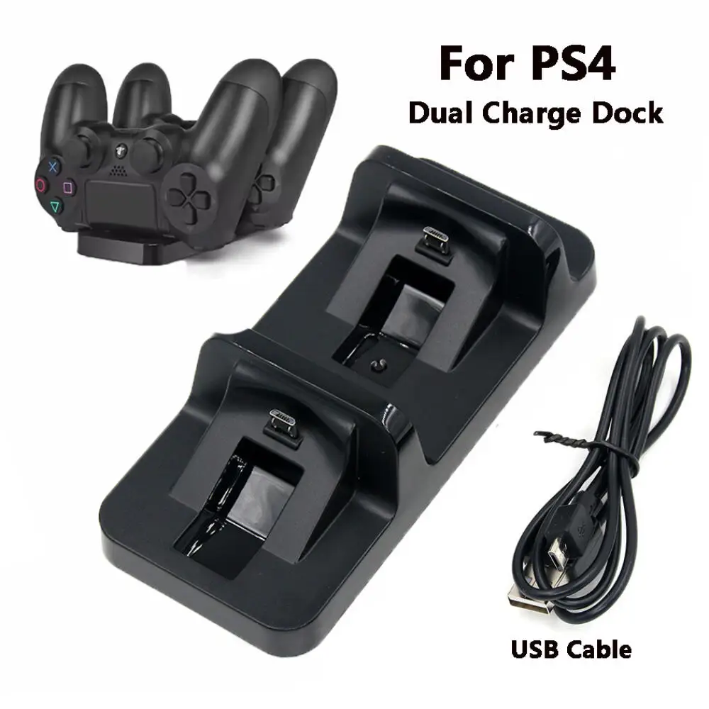 

Dual Charge Dock For PS4 Controller Charging Stand Holder For Sony PlayStation 4 Wireless Gamepad Controle Charger Base