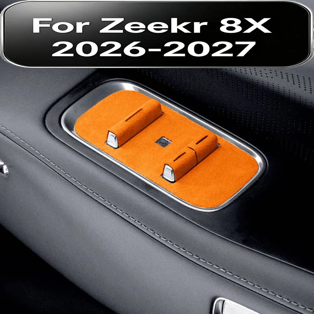 Fit For Zeekr 8X 2026-2027 Car Accessories Door Button Metal Decorative Sticker Car Supplies Interior Accessories