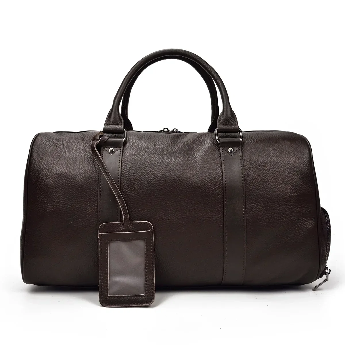 2027 New Cowhide Genuine Leather Travel Bags Luxury Men Large Capacity Portable Male Shoulder Bags Brand Vintage Travel Duffle