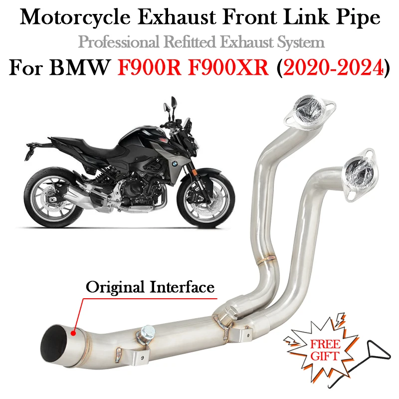 

Выхлопная система Slip-On для мотоциклов BMW F900R F900XR 2020-2024: передняя соединительная труба для подключения к оригинальному глушителю