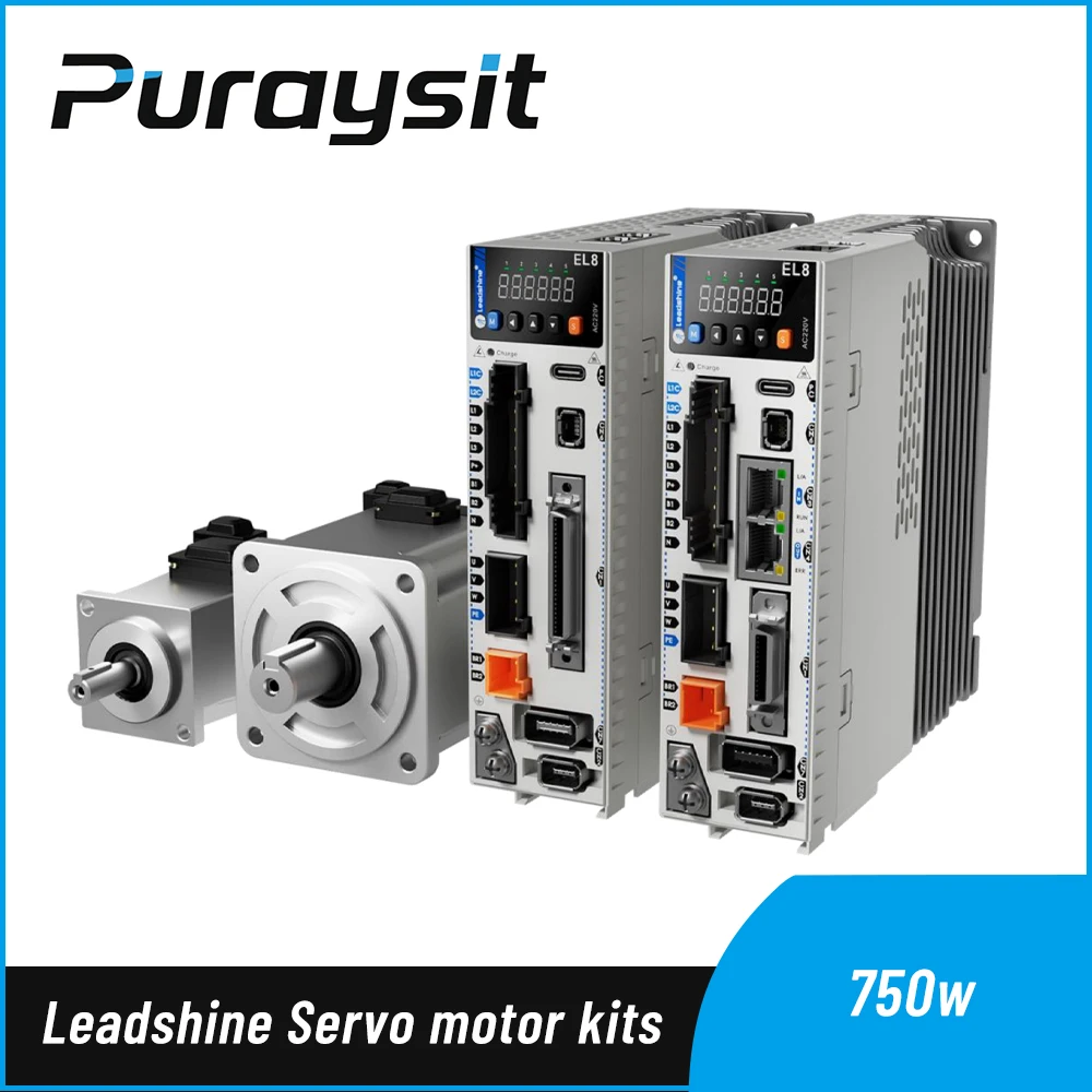 

Leadshine Servo Motor kits 750W L8EC-750F ACM2H-0808 ACM2H-0808B High Voltage AC Servo Drive Motor Controller for CNC Automation