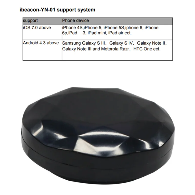 NRF51822 Baliza Bluetooth Tag Eddystone Ibeacon Ble Localizador de proximidad Baliza Soporte Baliza/Ibaliza/Eddystone