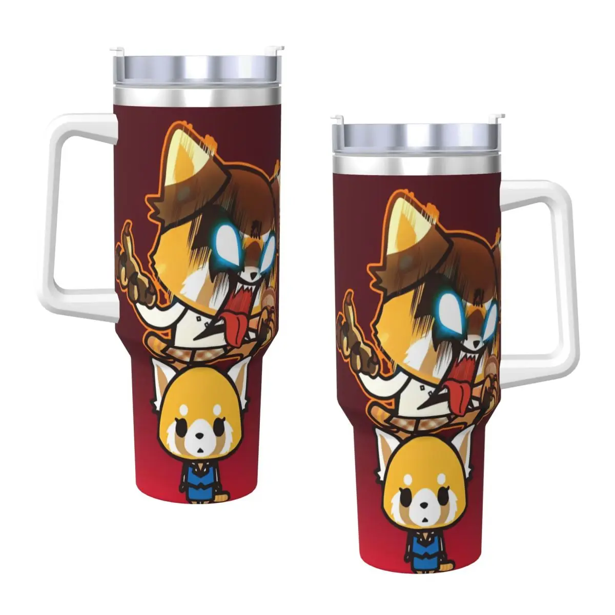 Stainless Steel Tumbler Sanrio Aggretsuko (16)-bayingimg Thermal Mug Leakproof Cold Drink Car Mugs Travelist Custom Water Bottle