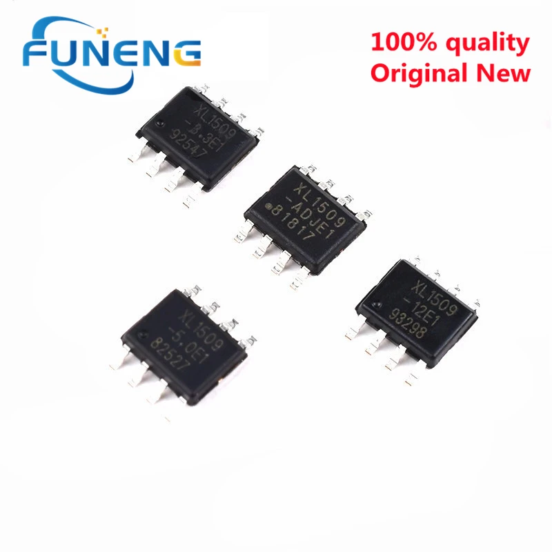 10PCS XL1509 SOP-8 XL1509-5.0E1 XL1509-3.3E1 XL1509-12E1 XL1509-ADJE1 -5.0 -3.3 -12 -ADJ SOP8 SMD New and Original IC Chipset