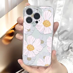 Oil painting of flowers Phone Case For IPhone 16 15 14 13 12 11 Pro Max Cover For Iphone X XS XR 7 8 Plus SE 2020 Cover Case