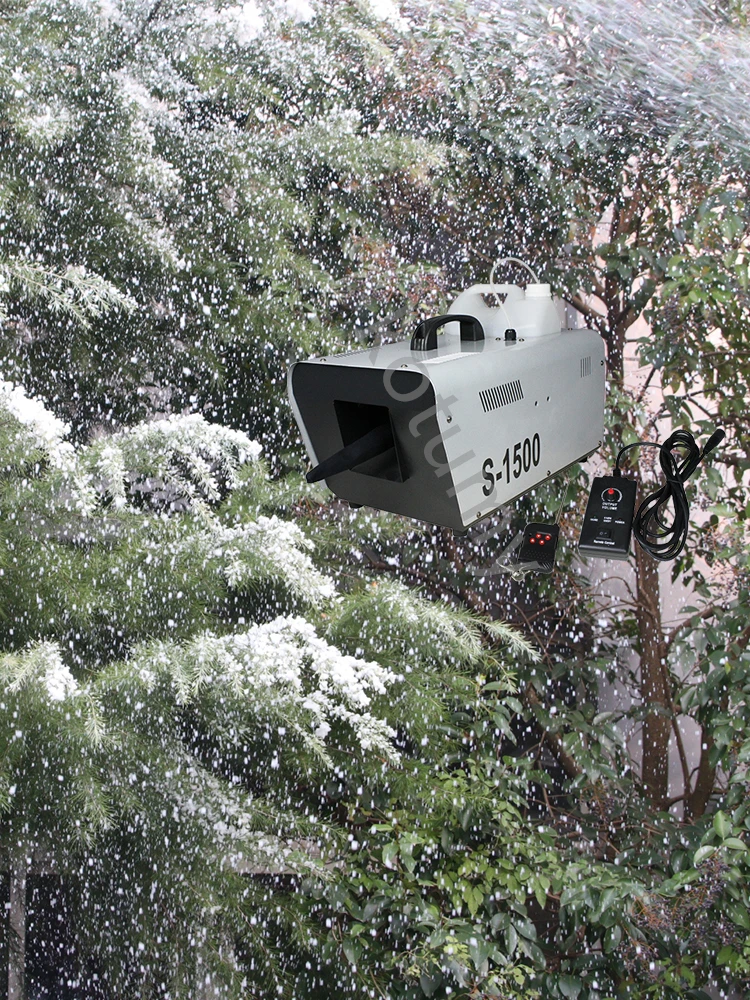 Macchina per la produzione di neve da 600W creatore di fiocchi di neve per la festa dei bambini della fase di nozze di natale con telecomando