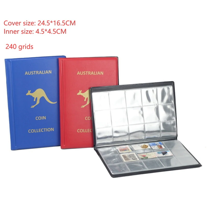 240 Pockets Coins Collection Album Book Collecting Money Albums Mini Penny Coin Storage Album For Collector Coin Holder