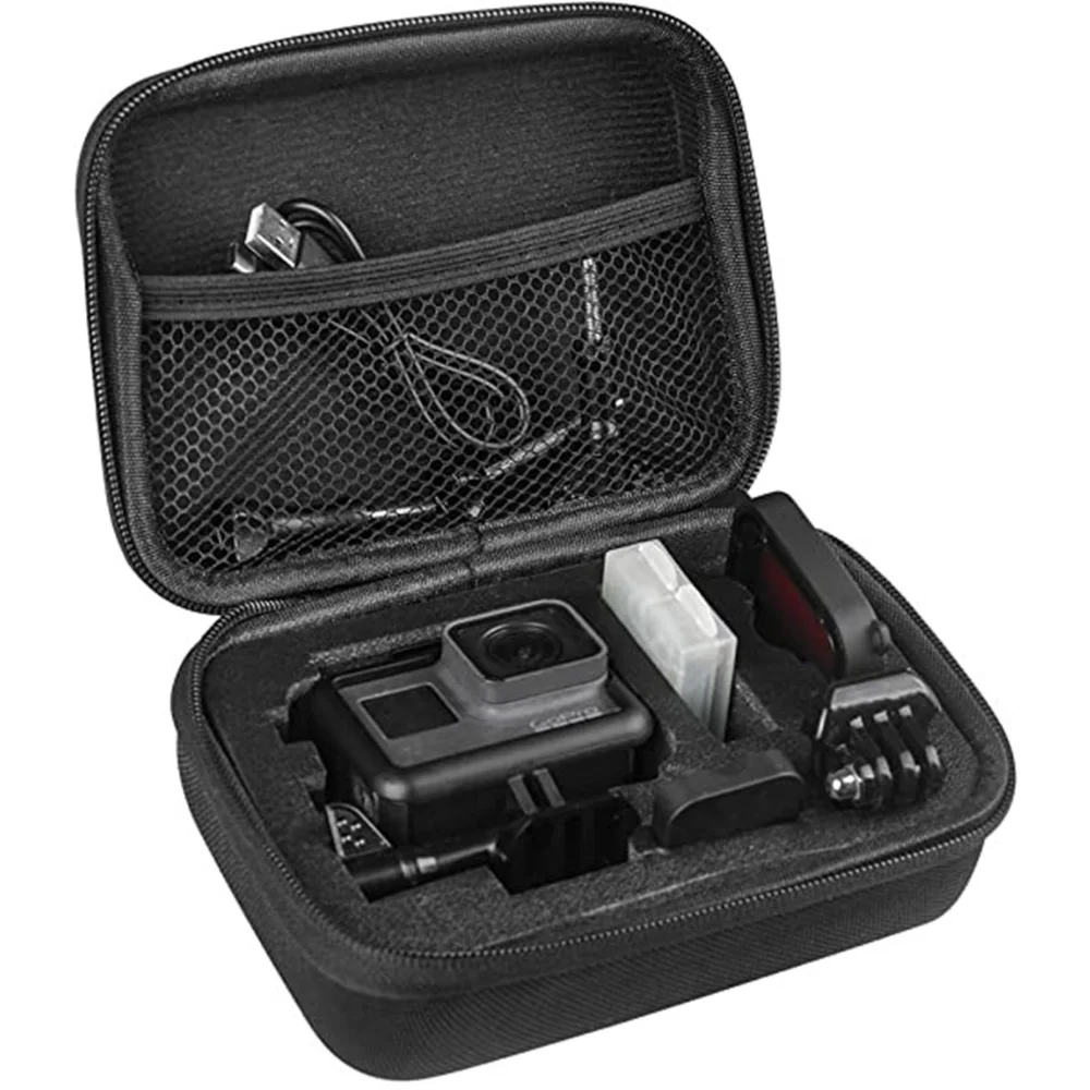 Armazenamento portátil pequeno EVA Action Camera Case para GoPro Hero 9 8 5 preto Xiaomi Yi 4K Sjcam Sj4000 Eken H9r Box Go Pro Acessório