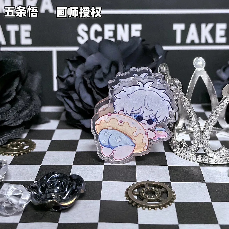 Зажим для переплета Jujutsu Kaisen Gojo Satoru, аниме, тестовый зажим для бумаги, забавный школьный переплет, кавайные украшения, зажимы для канцелярских принадлежностей