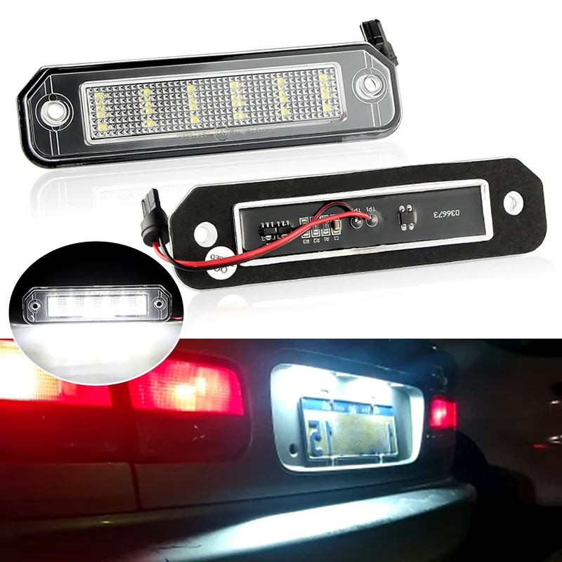 2 Stück LED-Kennzeichenbeleuchtung in Weiß für Honda Civic EJ EG EK Coupé/Schrägheck/Limousine CR-X Del Sol Integra SJ Auto-Zubehör