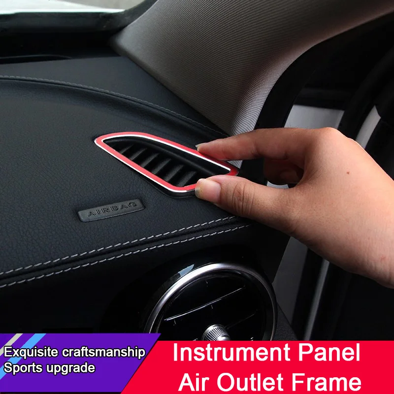 

Car Dashboard Side Air Condition Vent Outlet Decoration Cover Frame For Mercedes Benz C Class W205 GLC X253 2015-2019 2020 2021