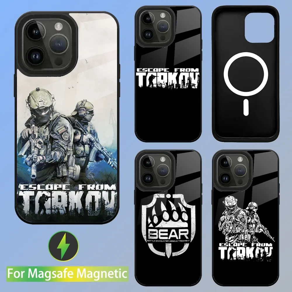 Escape From Tarkov Game Phone Case For iPhone 15,14,13,12,11,Plus,Pro,Max Mini Magsafe Magnetic Wireless Charging