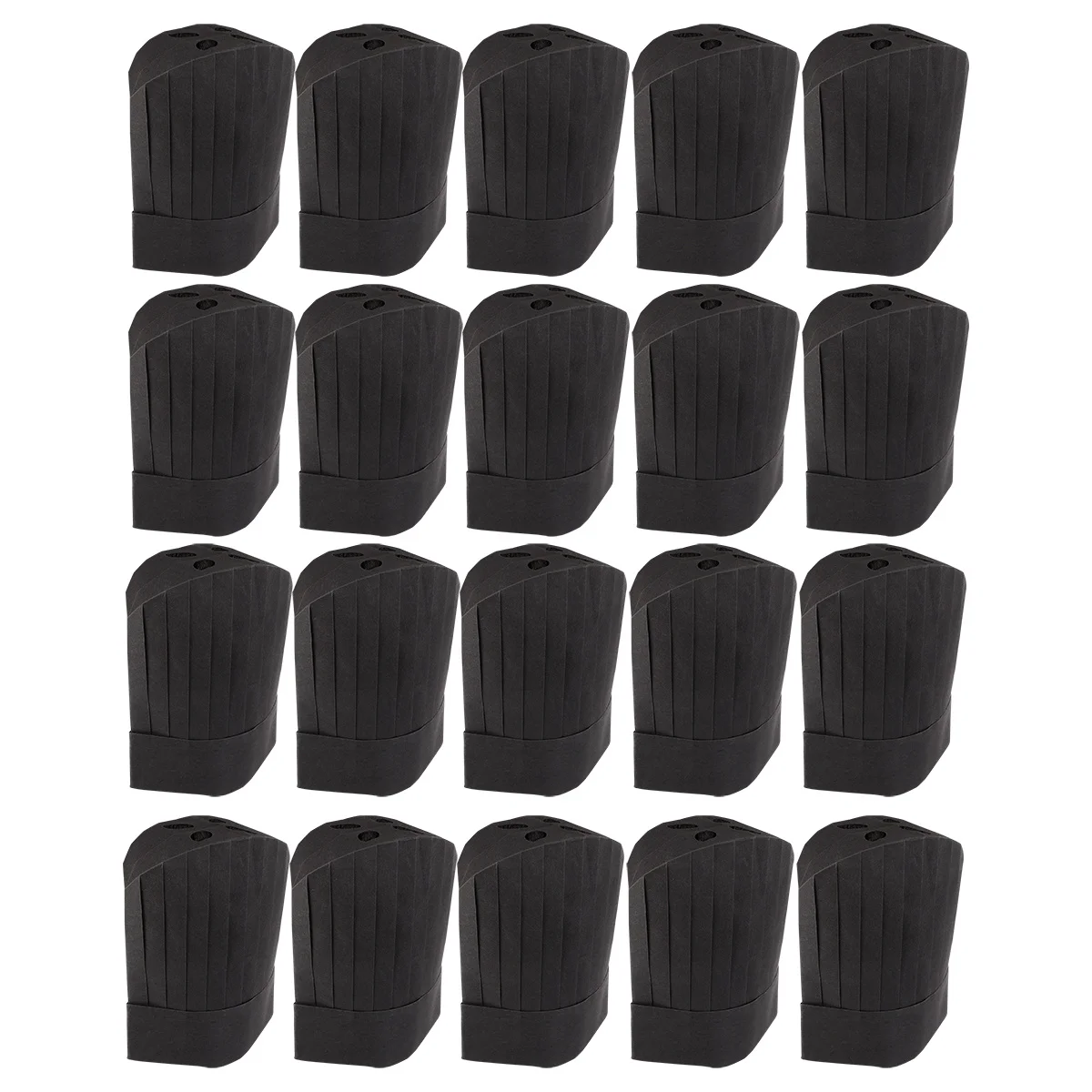

20Pcs Disposable Chef Hats Soft Comfortable Skin-Friendly Paper One-Off Cooking Caps Anti-Fouling Kitchen Working