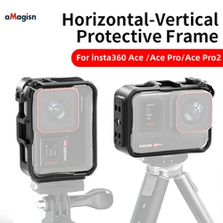 aMagisn Plastic Cage for Insta360 Ace Pro 2 / Ace Pro / Ace,Vertical Horizontal Utility Frame for Insta 360 AcePro 2 Accessories